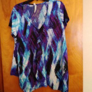 🌹50% OFF🌹 Blue/Purple Flowy Tunic